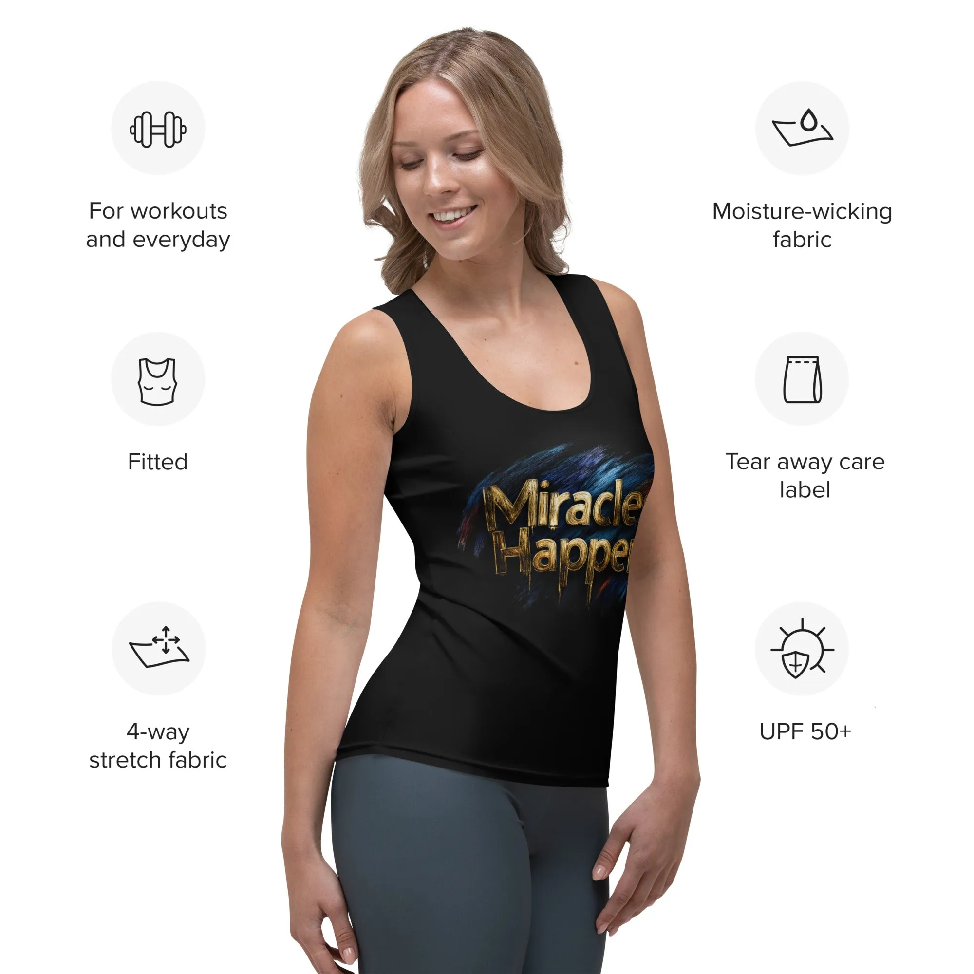 Miracles Happen: Infinite Possibilities Sublimation Cut & Sew Tank Top