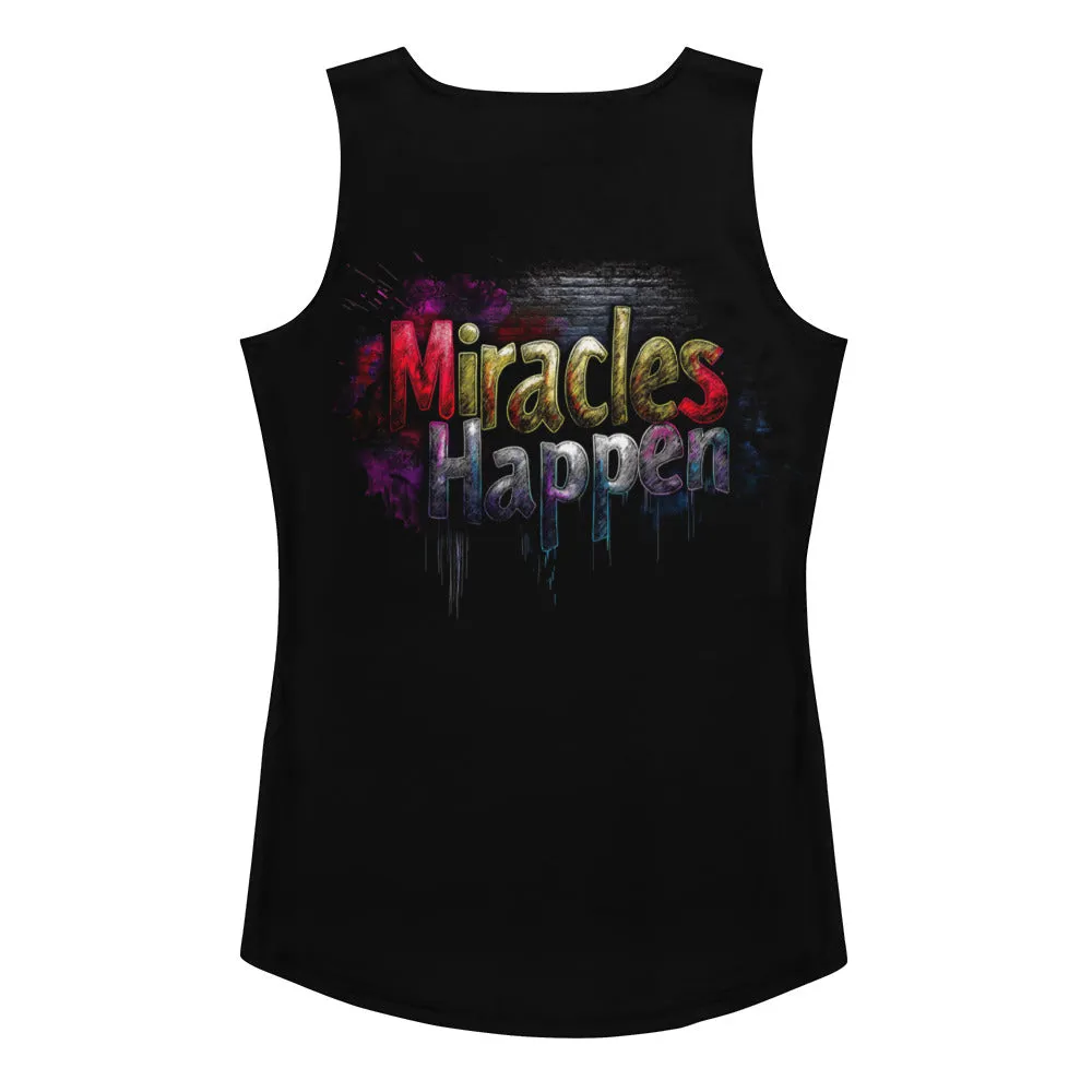 Miracles Happen: Vibrant Journeys Sublimation Cut & Sew Tank Top
