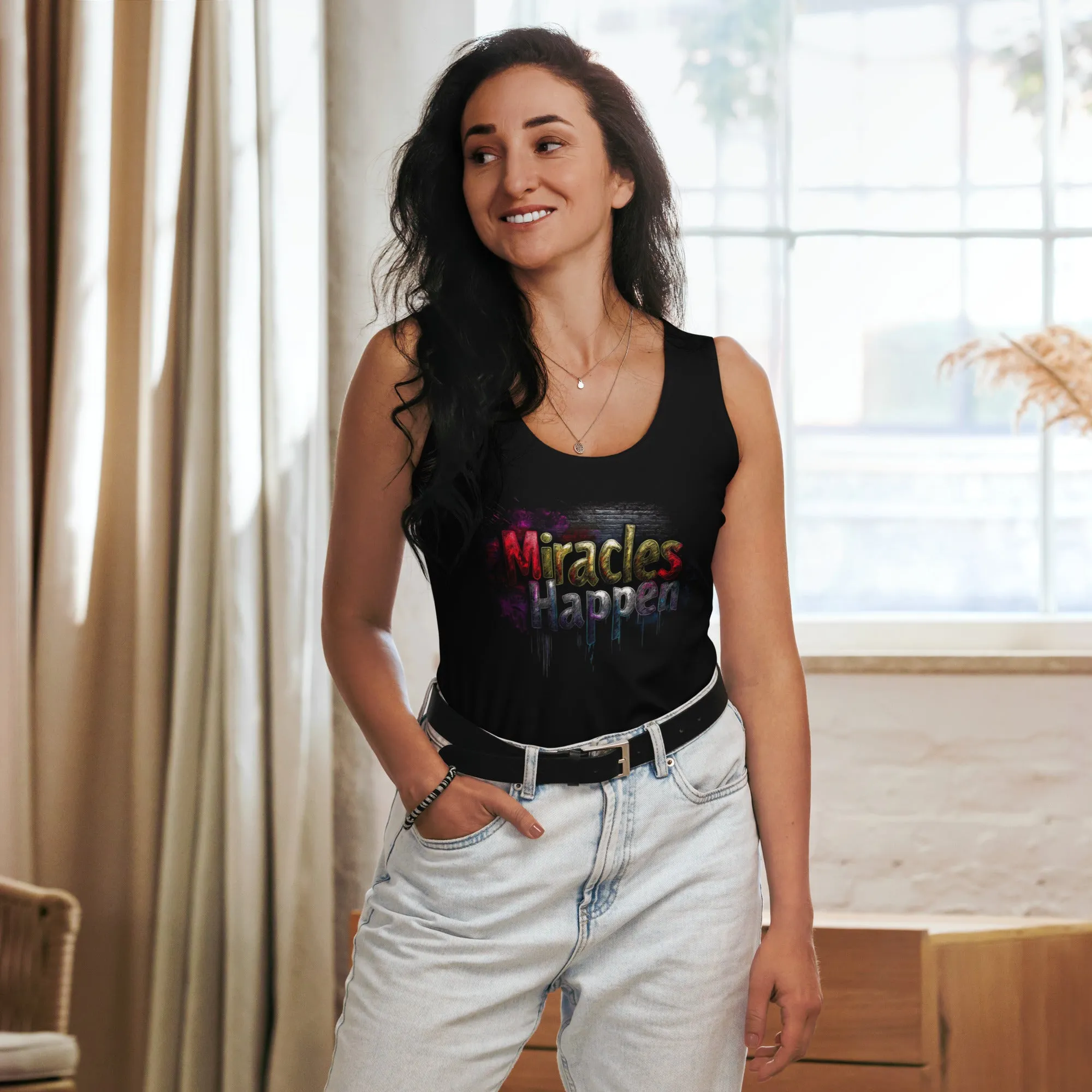 Miracles Happen: Vibrant Journeys Sublimation Cut & Sew Tank Top