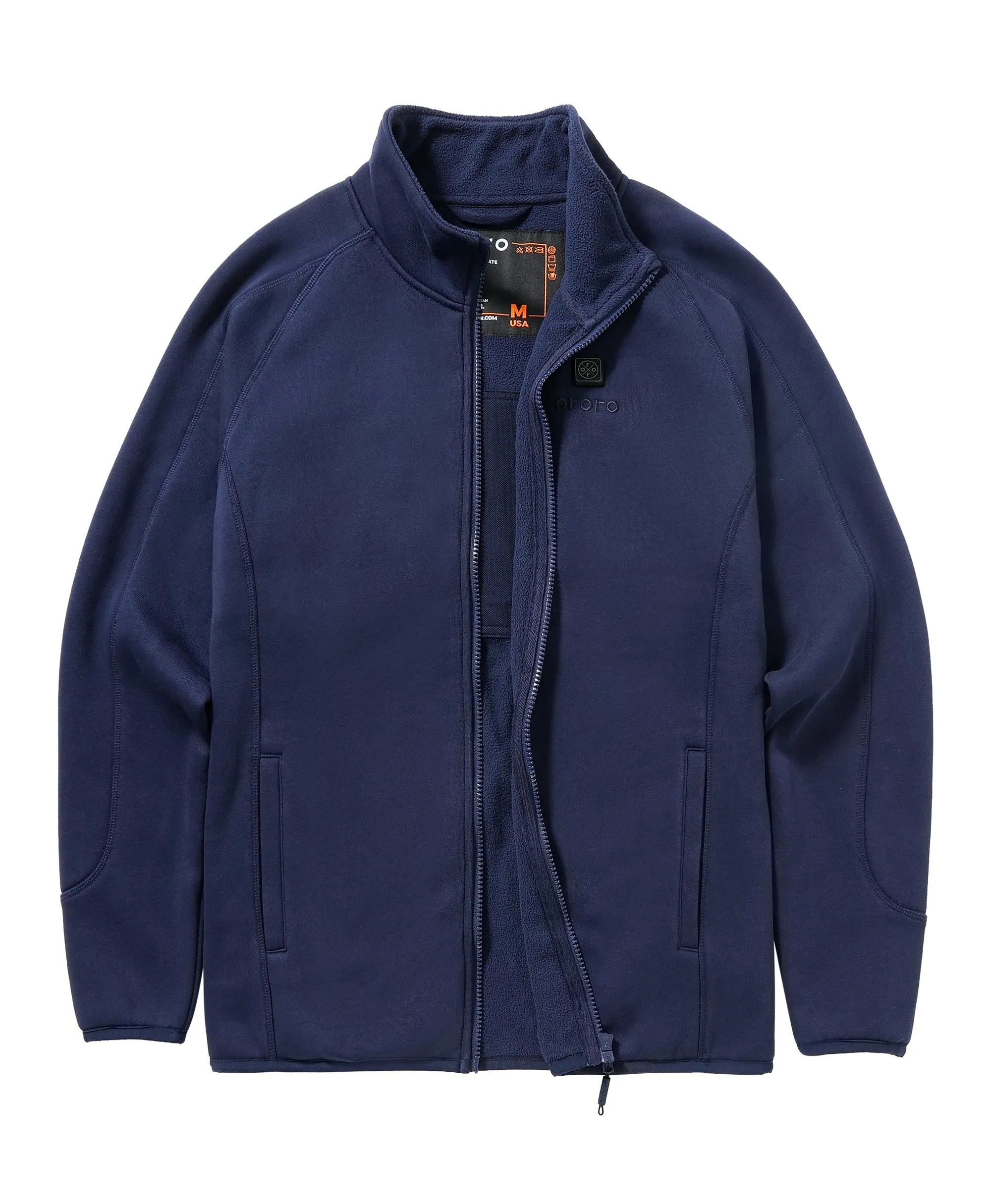 (Open-Box) Women's Heated Fleece Jacket - Blue  (Battery Set Not Included)