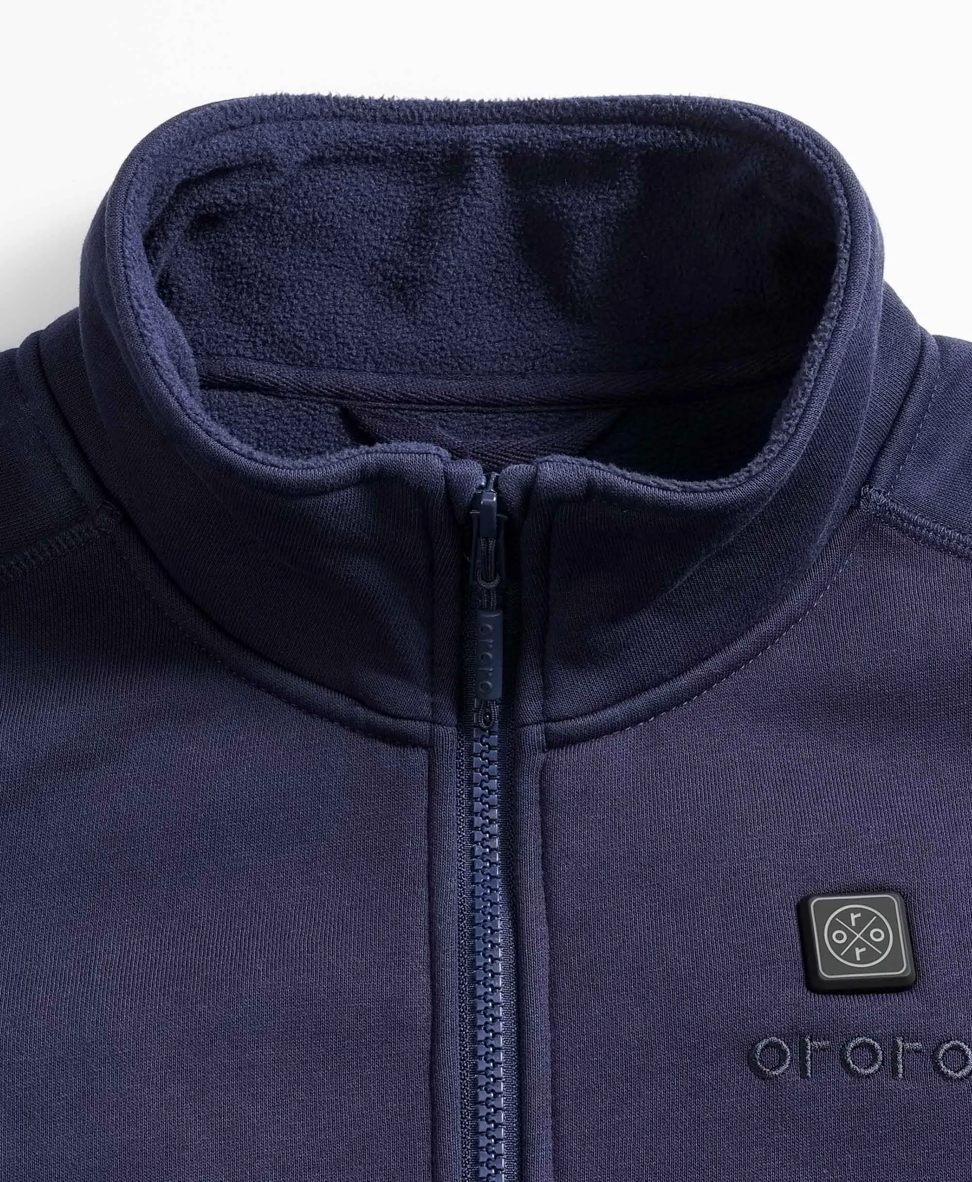 (Open-Box) Women's Heated Fleece Jacket - Blue  (Battery Set Not Included)