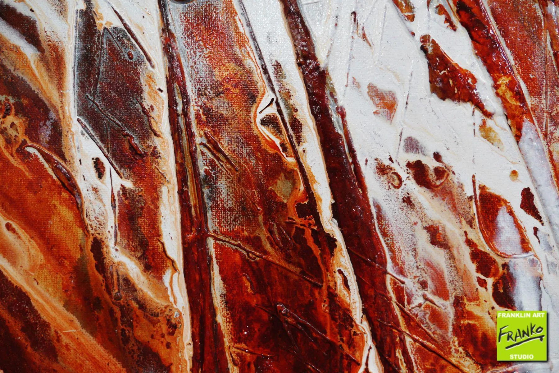 Oxide Rush 190cm x 100cm Grey Brown Textured Abstract Painting (SOLD)
