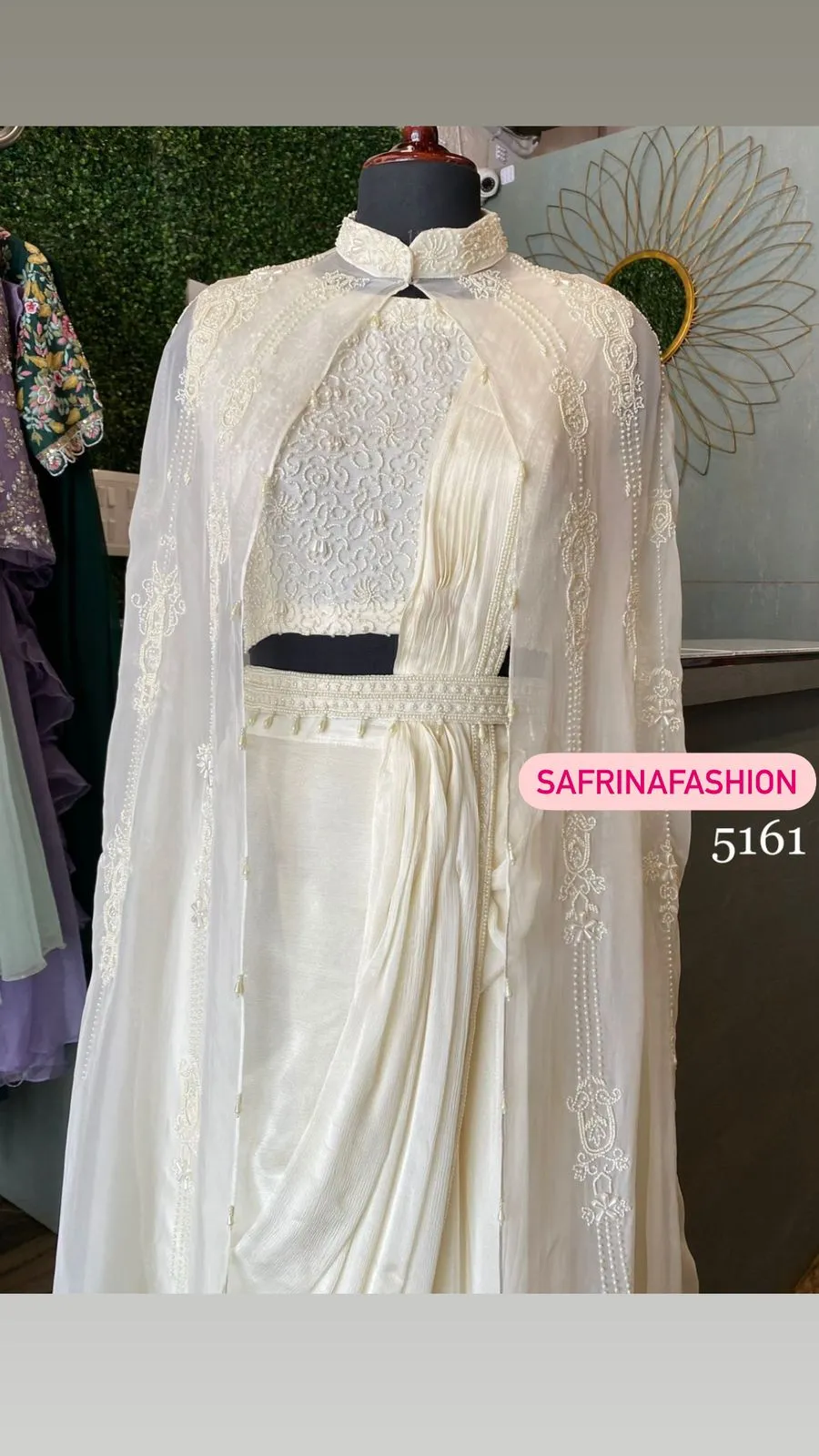 Pearl angel indowestern dress