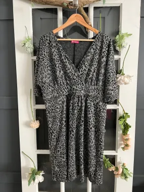 Penningtons Babydoll Animal Print Dress 0X