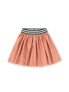 Pleated Shiny Skirt, Desert Sand