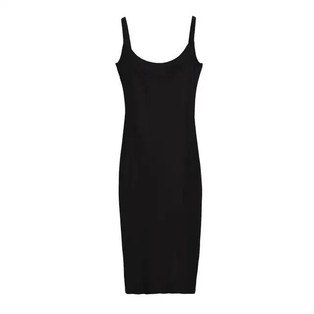 Pre Order:  Back Slit Midi Knit Dress