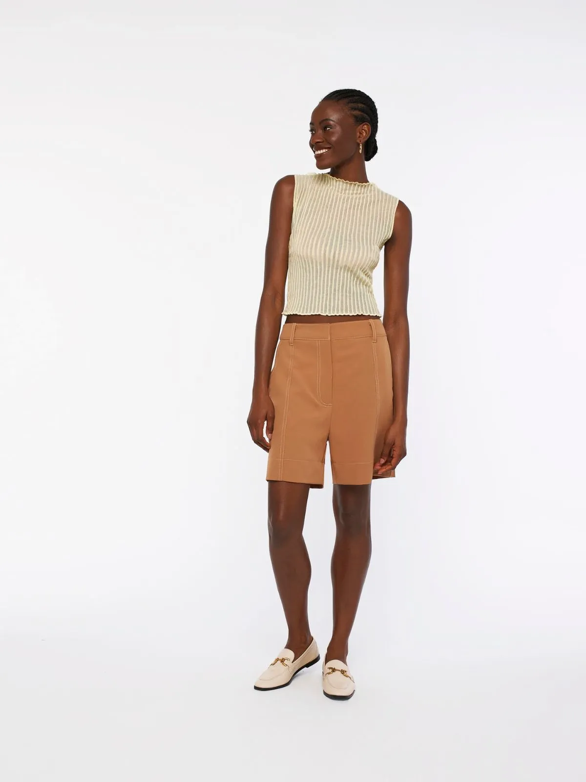 QUEST bermuda shorts - caramel