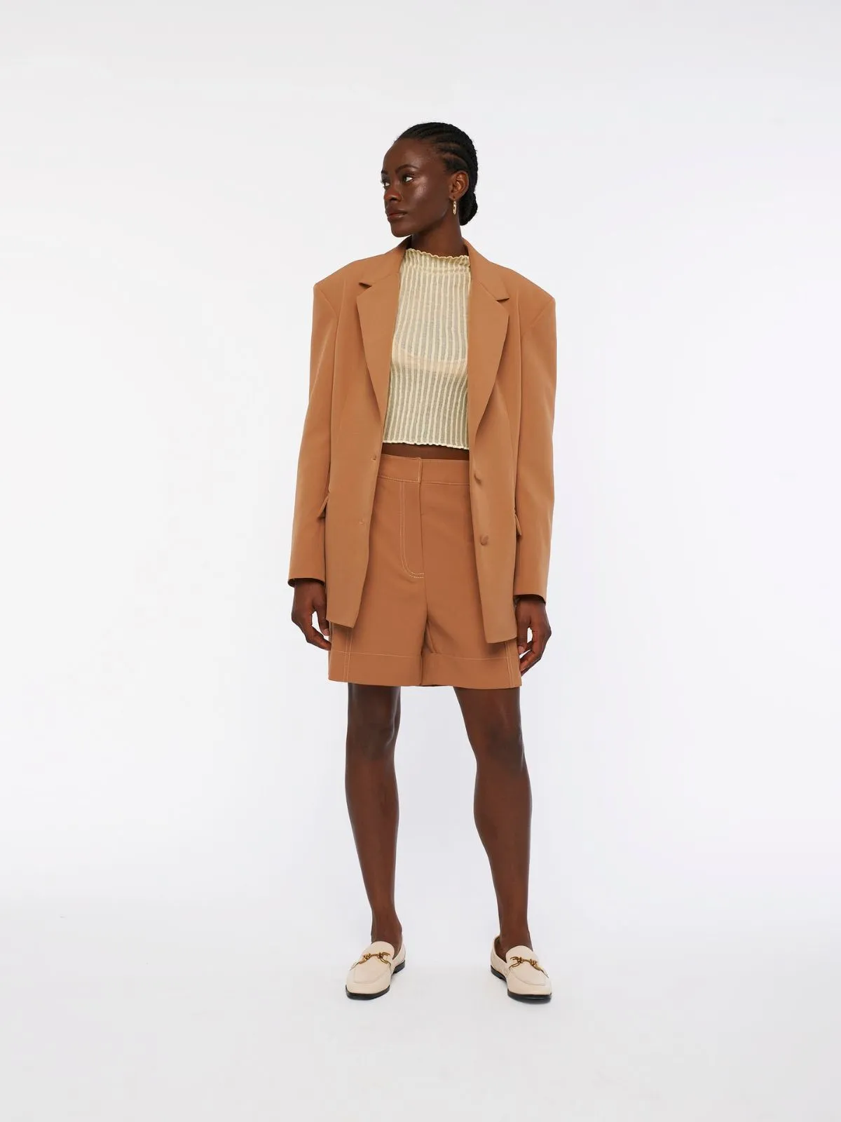 QUEST bermuda shorts - caramel