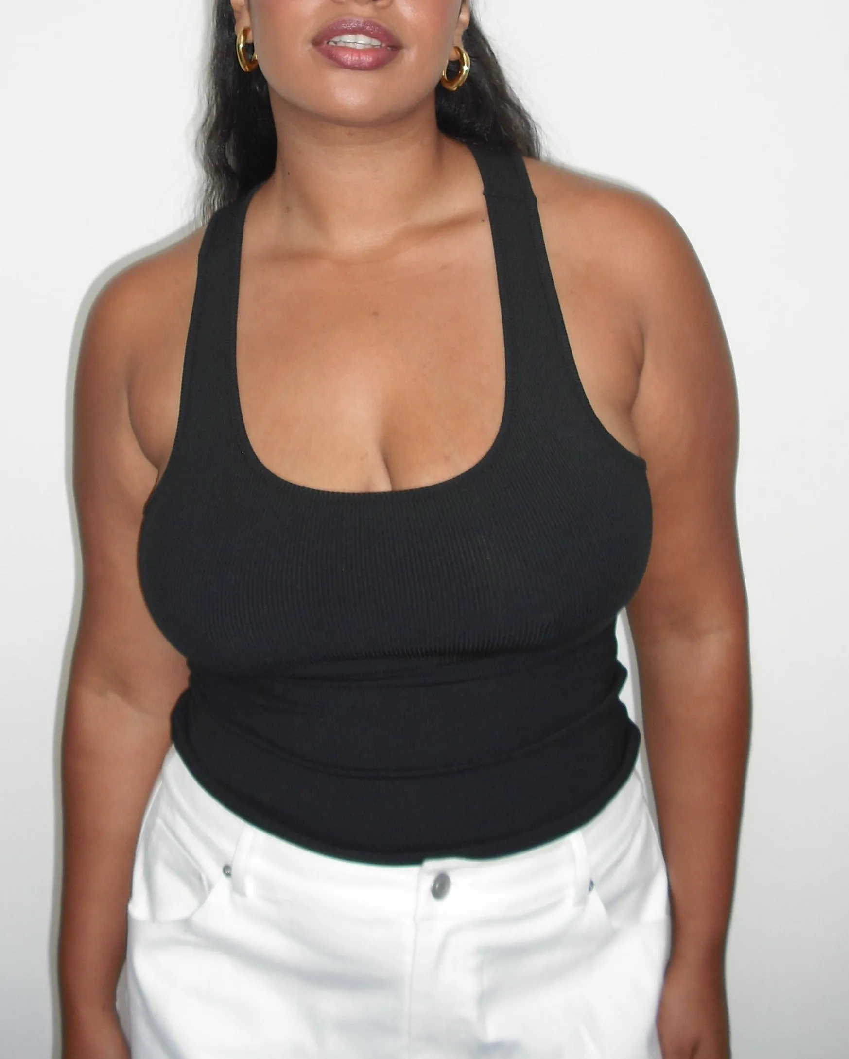 RIB TANK - BLACK