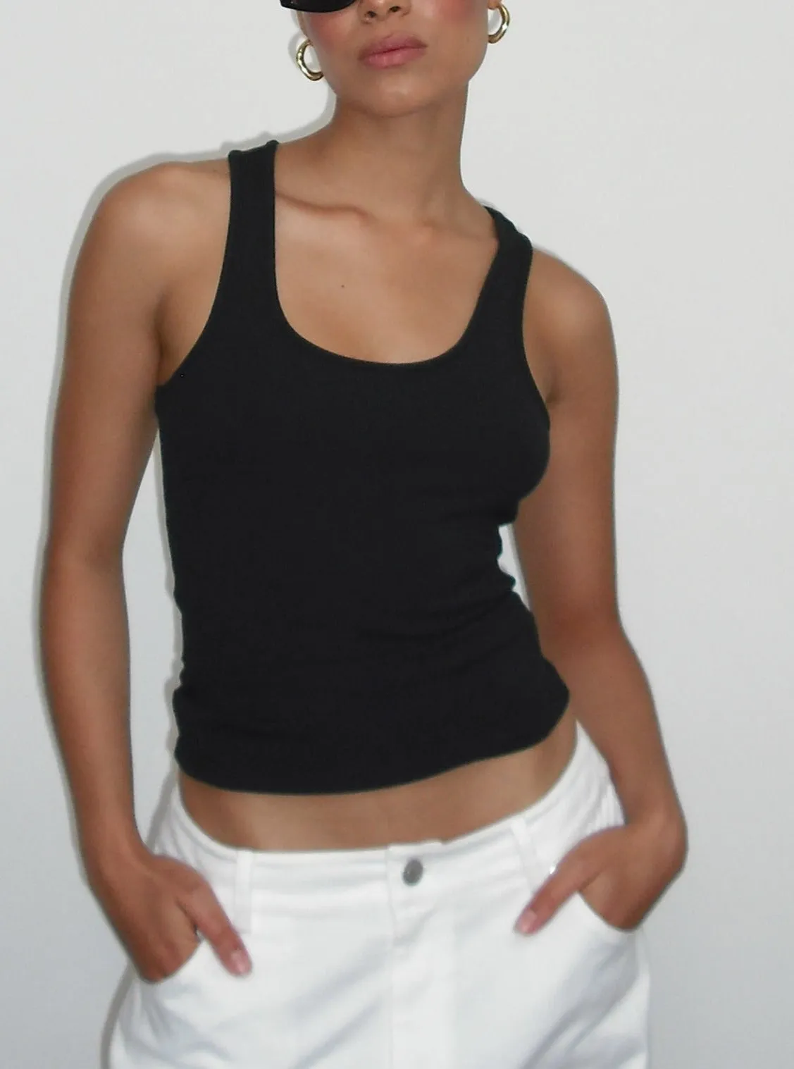 RIB TANK - BLACK