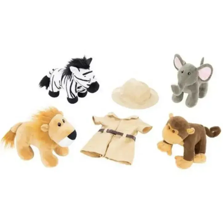 Safari Outfit and Animals for 18 in Dolls
