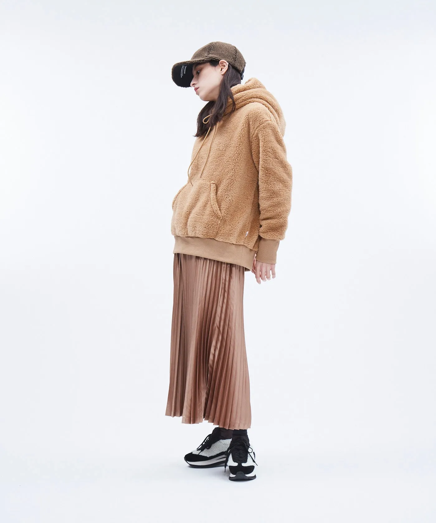 Satin Pleated Skirt