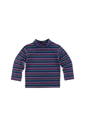 Stripe Connections Mock Turtleneck