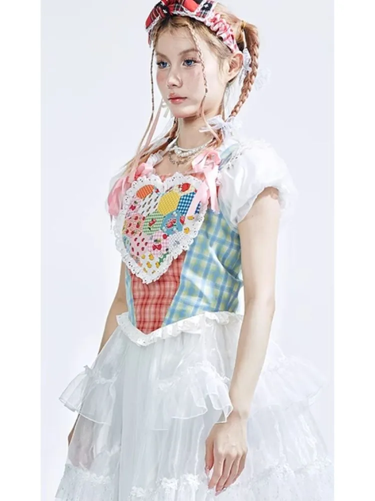 Sweet Corset Camisole Tank Top【s0000008228】