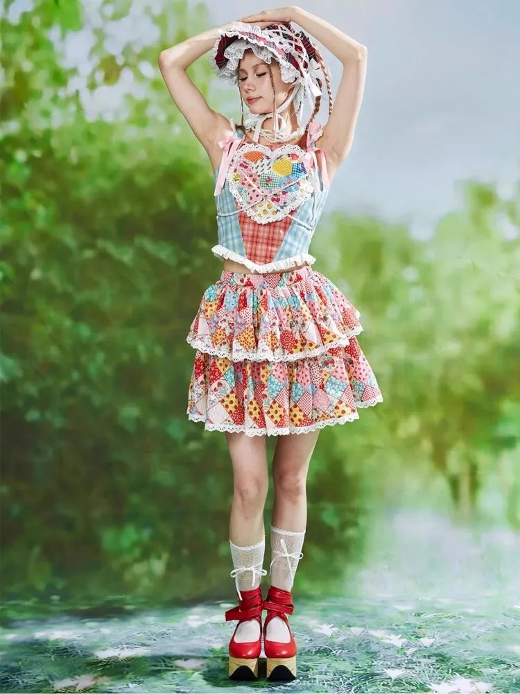 Sweet Corset Camisole Tank Top【s0000008228】