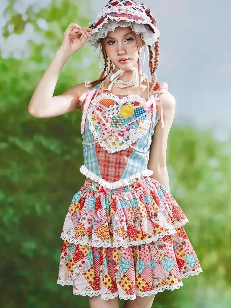Sweet Corset Camisole Tank Top【s0000008228】