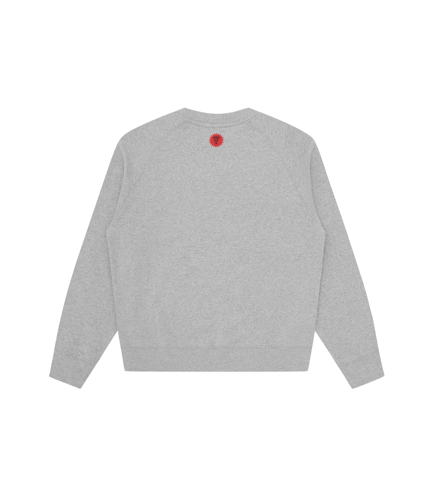 TRIPLE RUNNING DOG CREWNECK - HEATHER GREY
