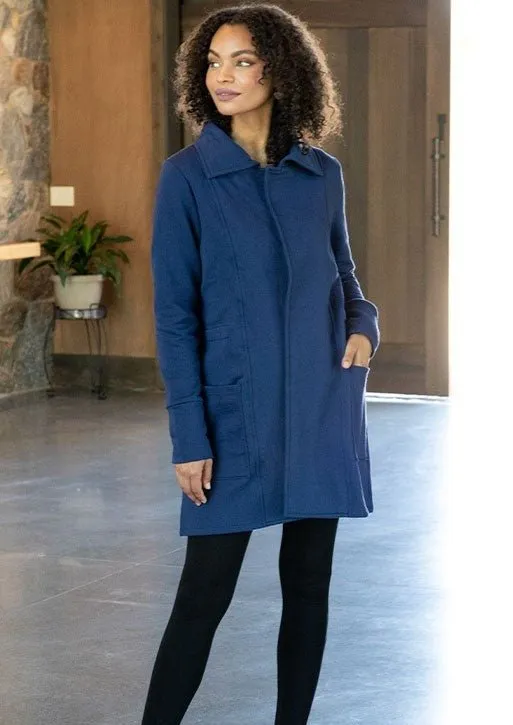 Urban Coat in Medieval Blue