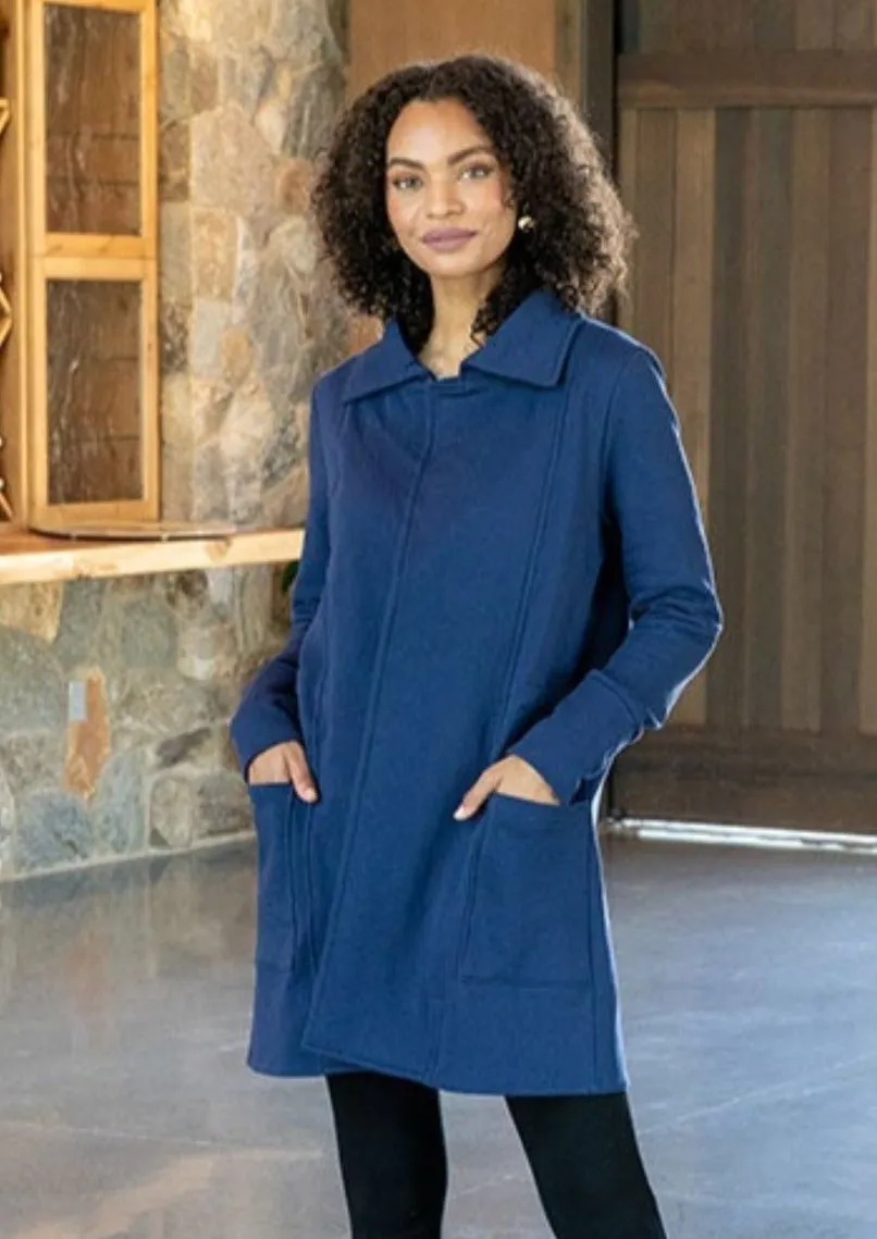 Urban Coat in Medieval Blue