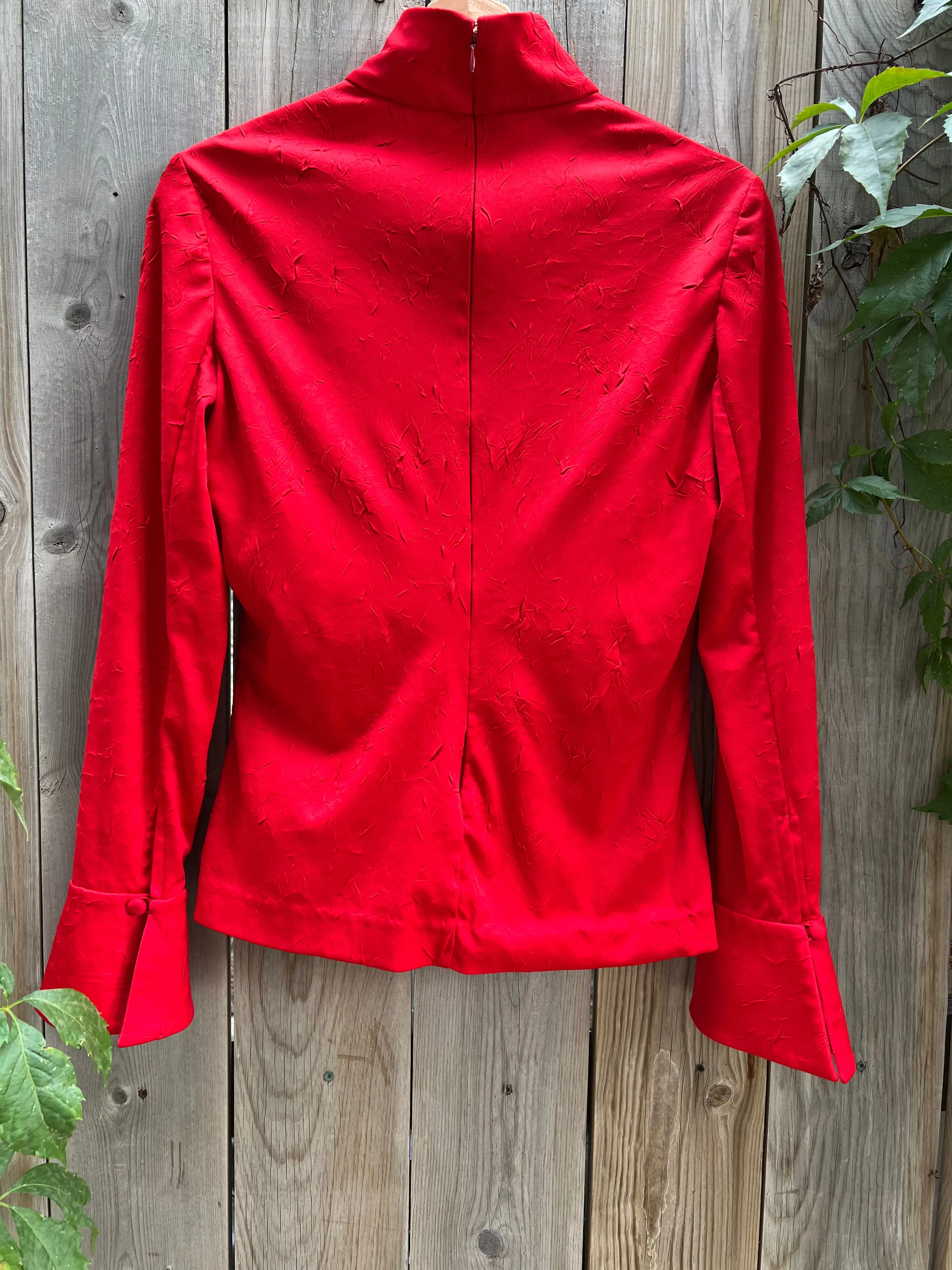 Vintage 70's Red Gothic Top