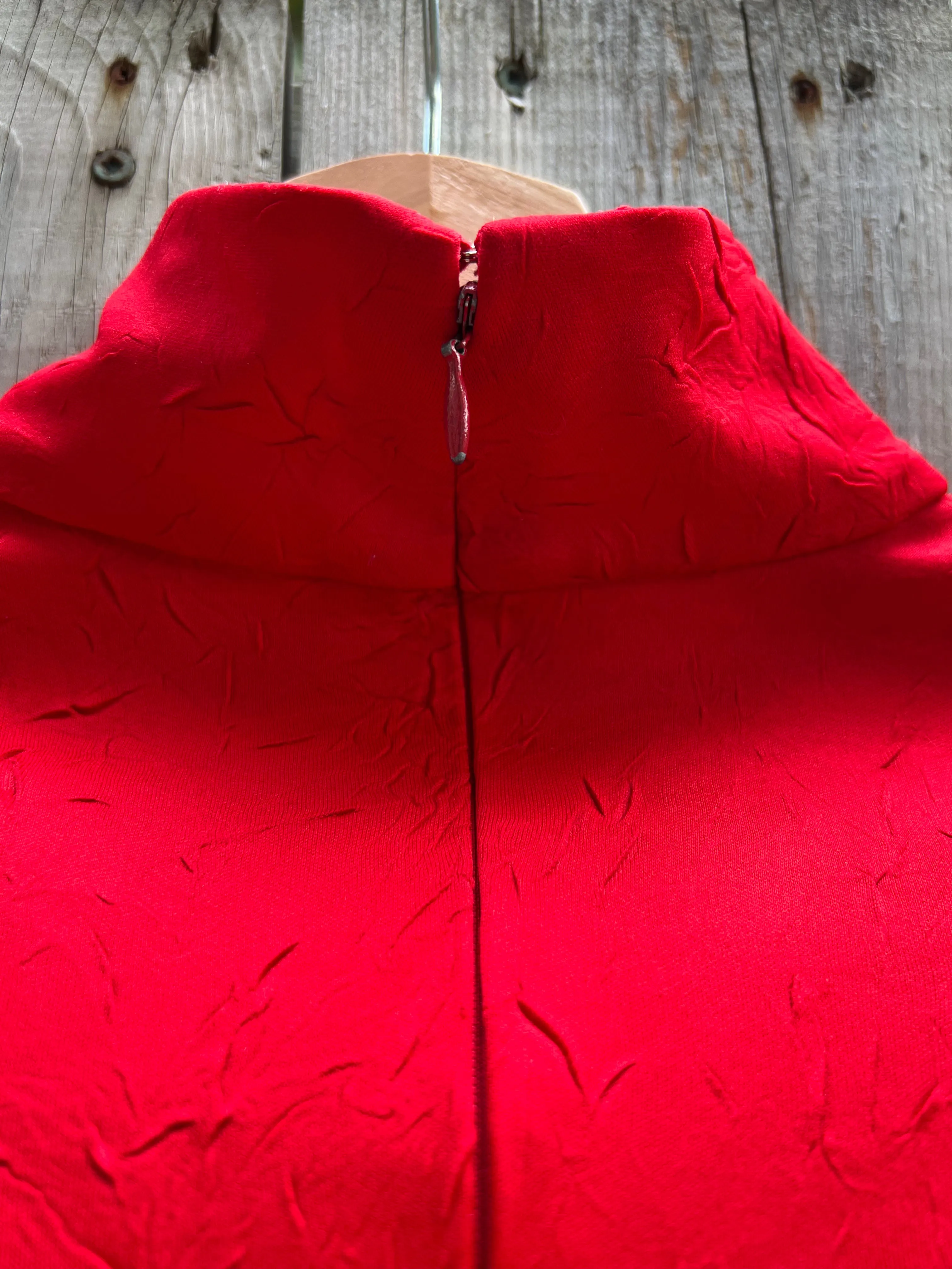 Vintage 70's Red Gothic Top