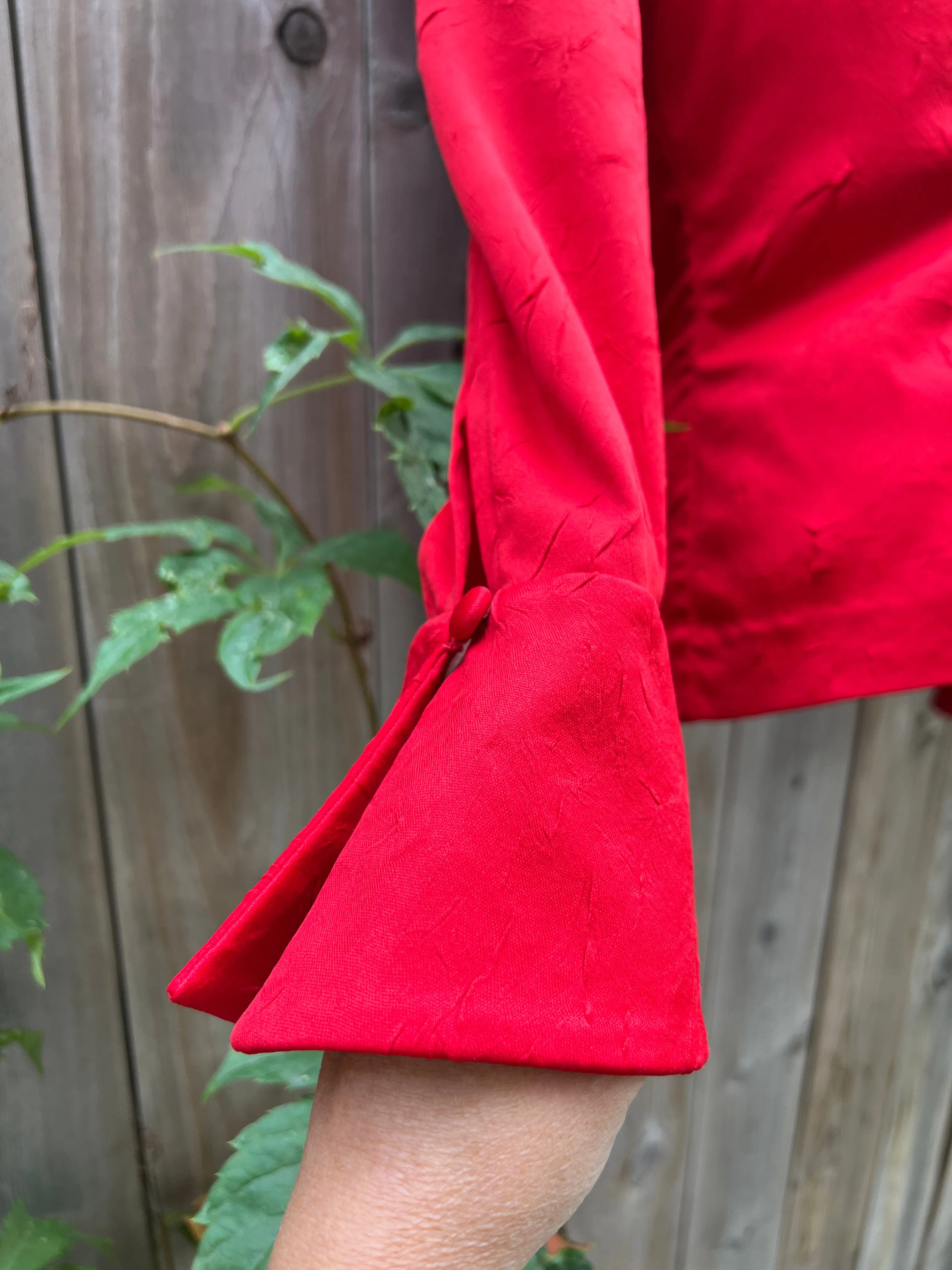 Vintage 70's Red Gothic Top