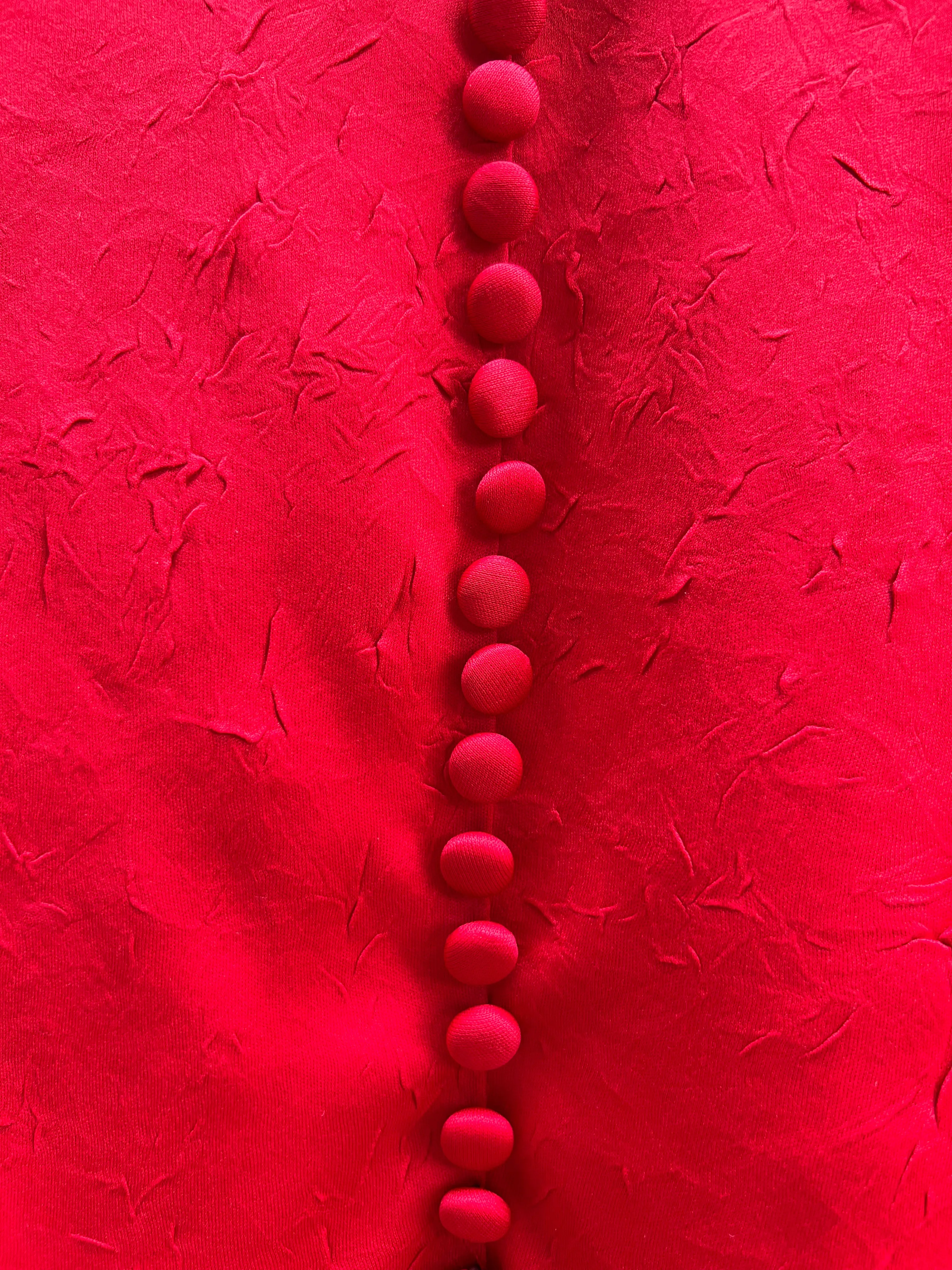 Vintage 70's Red Gothic Top