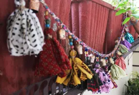 Vintage Tin Bells Hanging Garland Handmade Garlands for Party and Home Decoration 150 cm Length