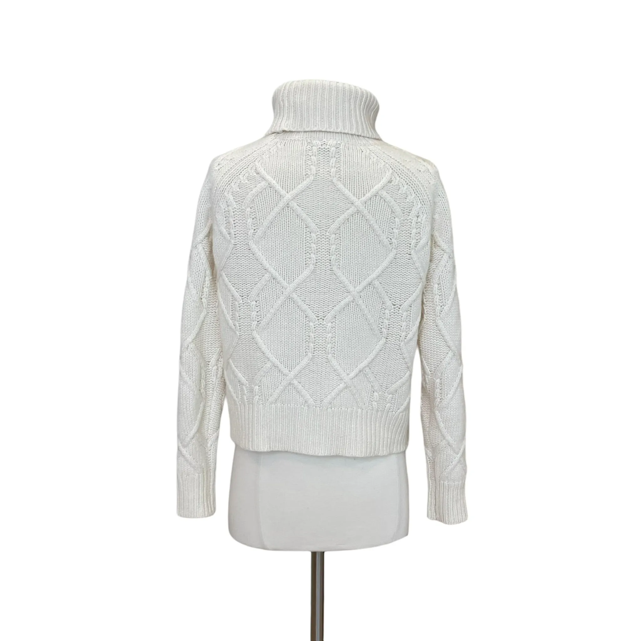 White Cashmere Turtleneck - XS