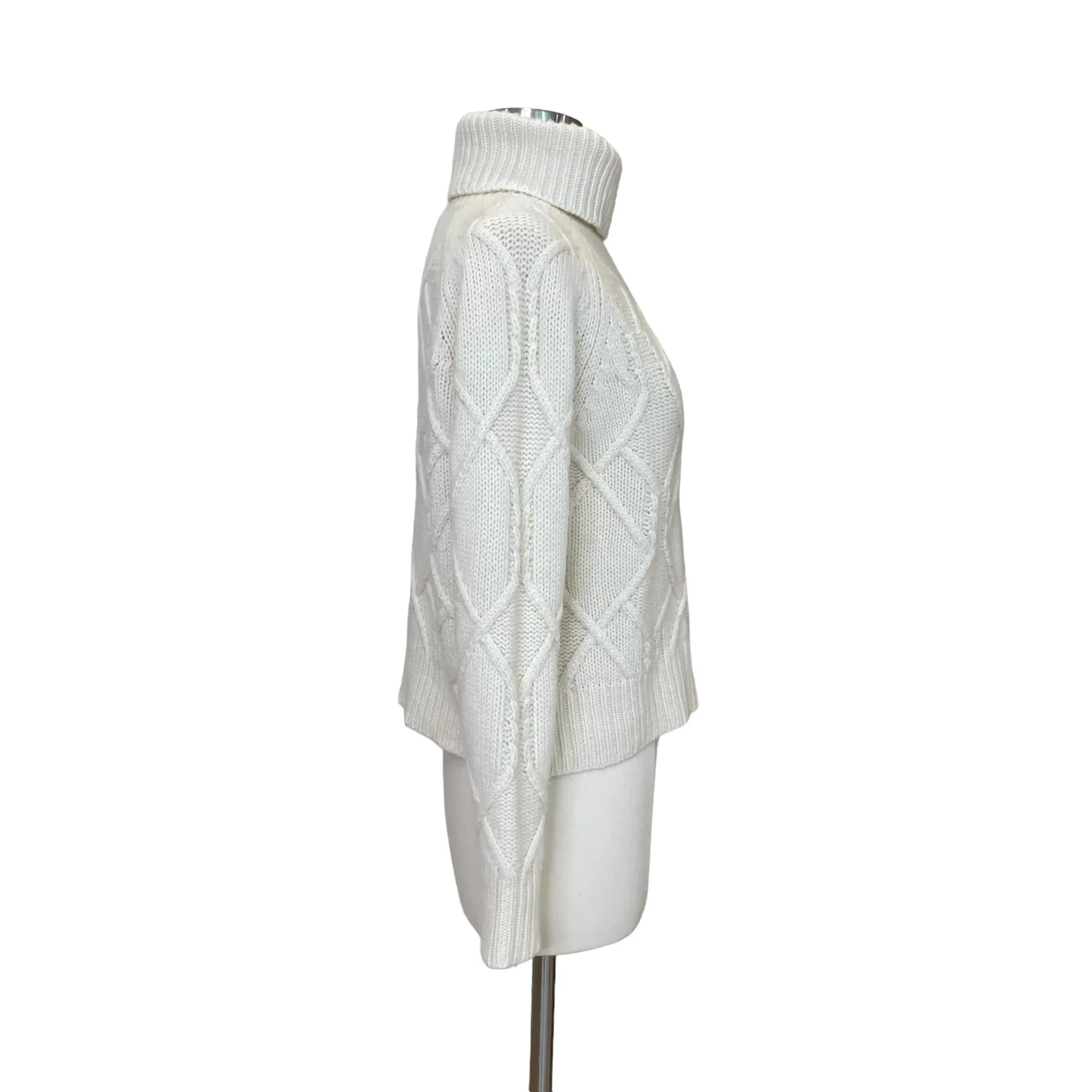 White Cashmere Turtleneck - XS