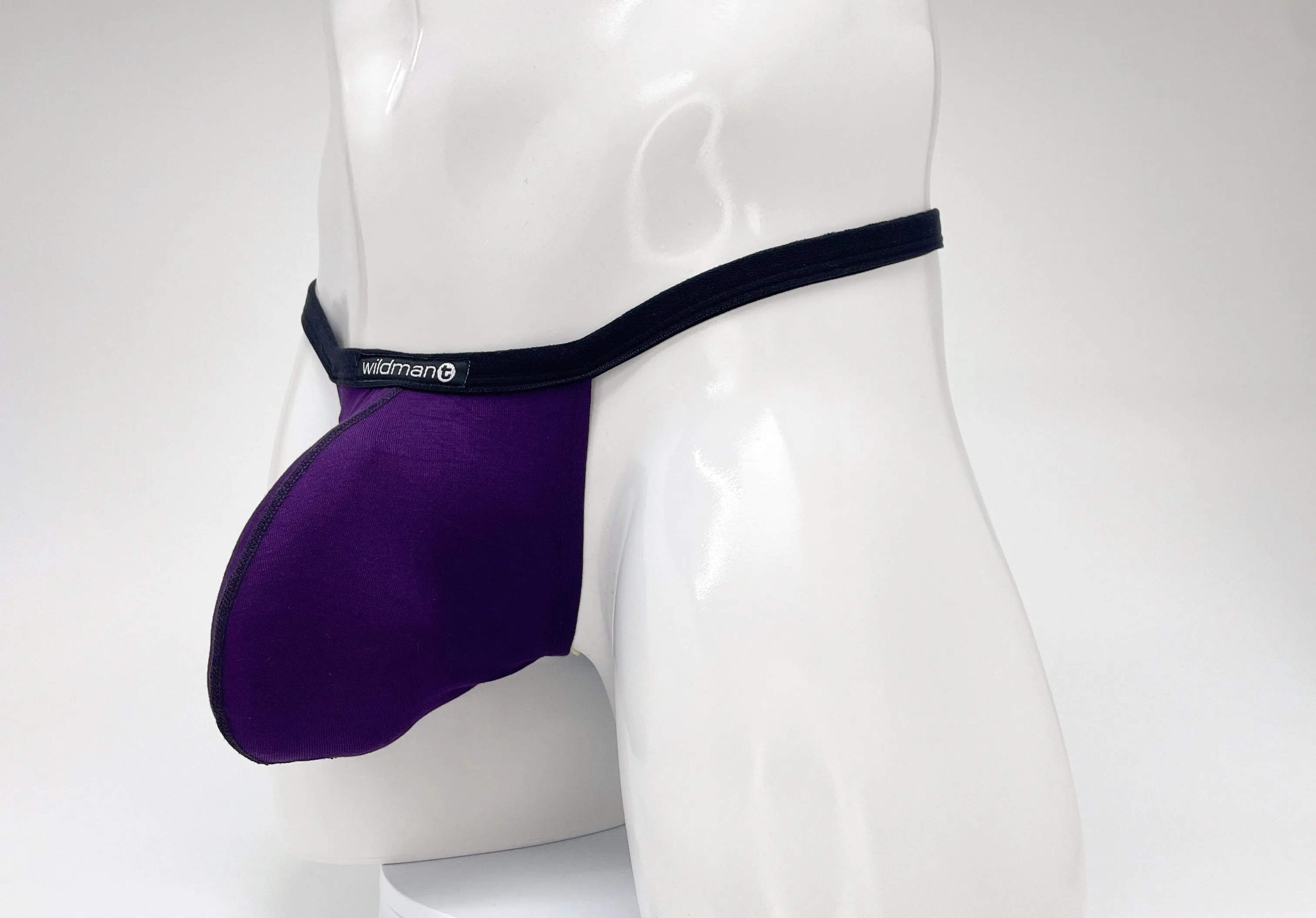 WildmanT Modal Micro Thong Big Boy Pouch Purple