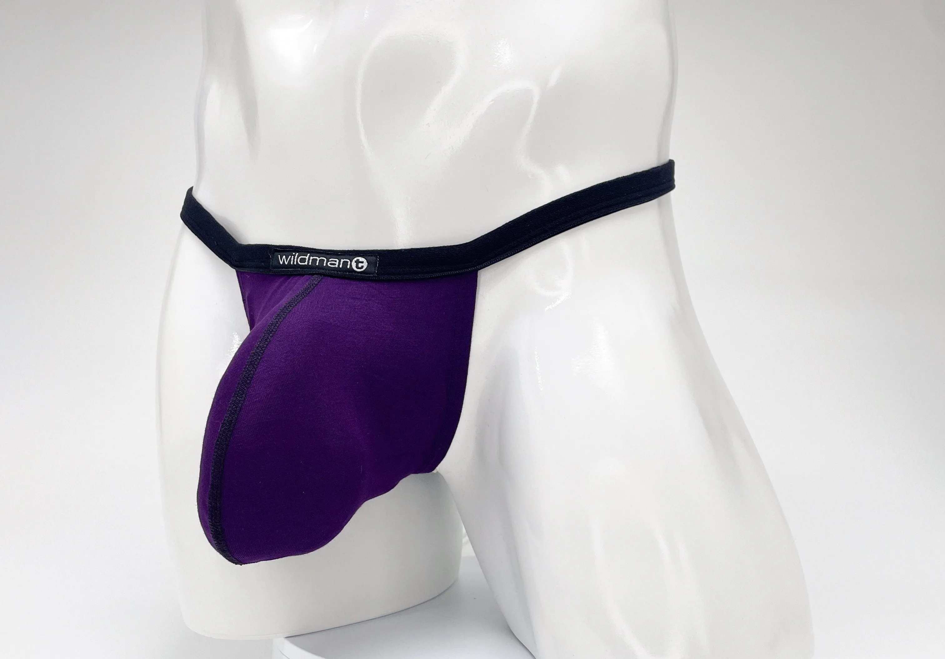 WildmanT Modal Micro Thong Big Boy Pouch Purple