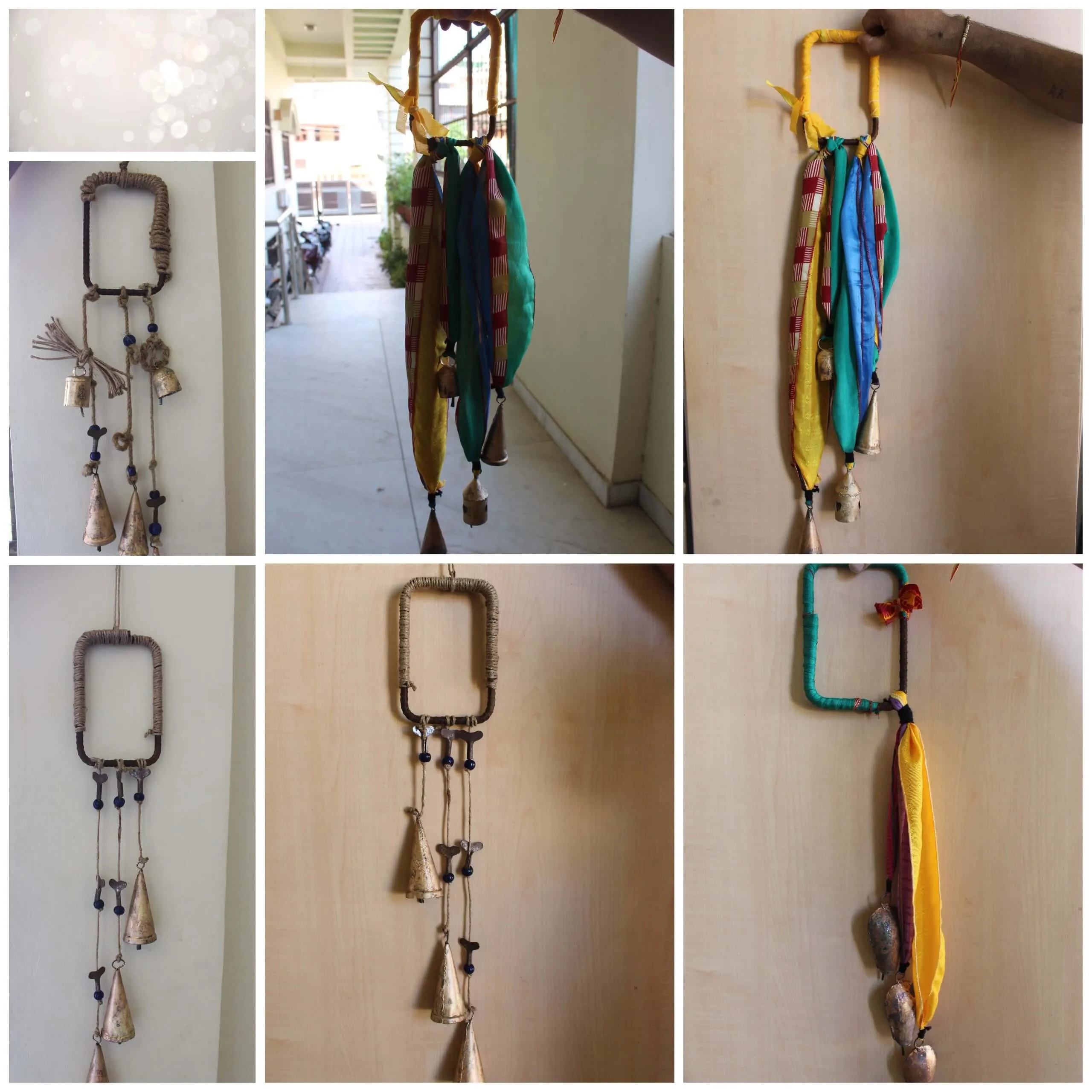 Witches Bells Door Hanging Windchime Home Protection, Clear Negative Energies, Attracts Positive, Witchcraft Wicca Décor