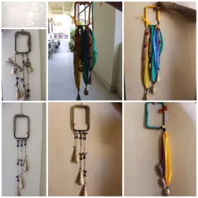 Witches Bells Door Hanging Windchime Home Protection, Clear Negative Energies, Attracts Positive, Witchcraft Wicca Décor
