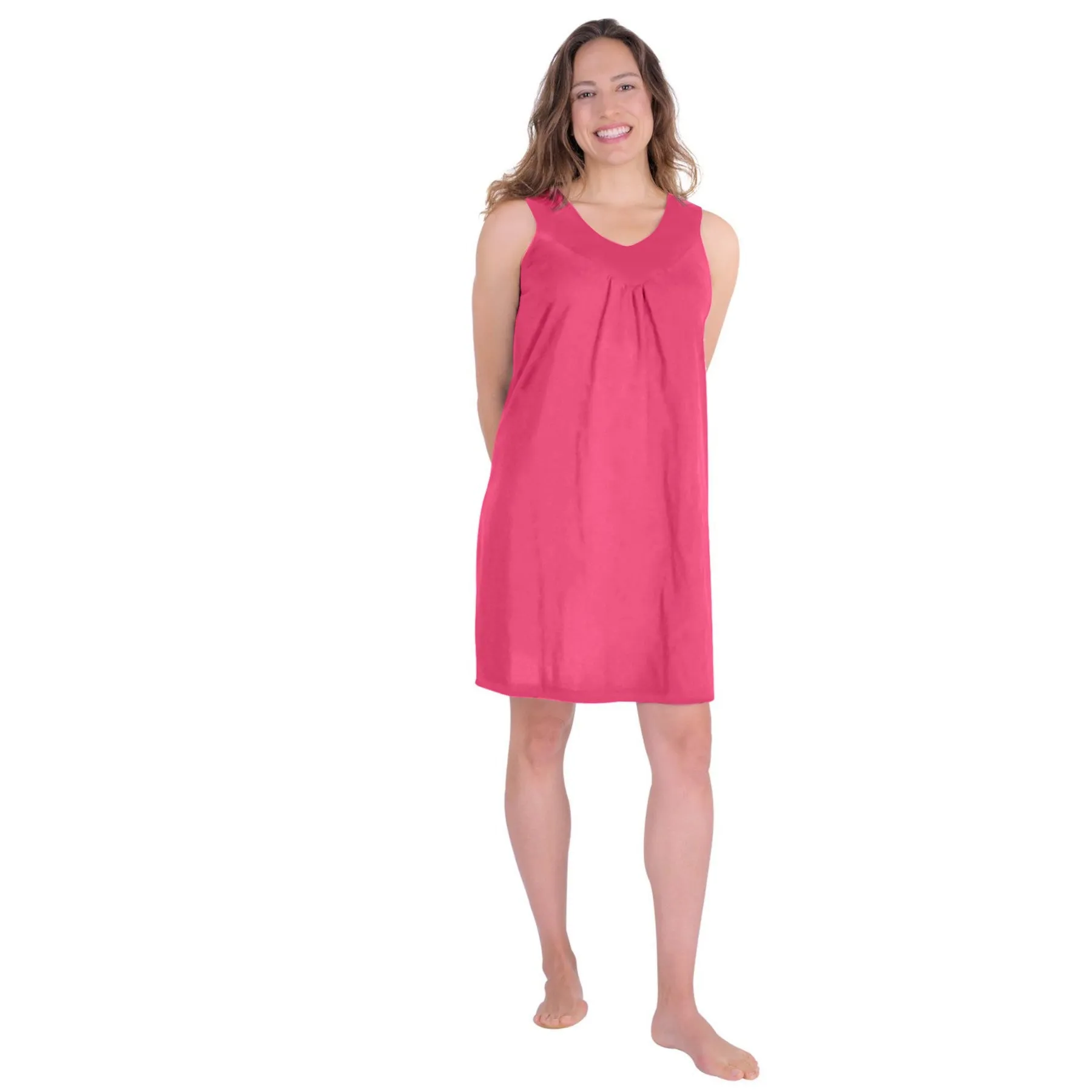 Women's Moisture Wicking Gathered Tank Nightgown