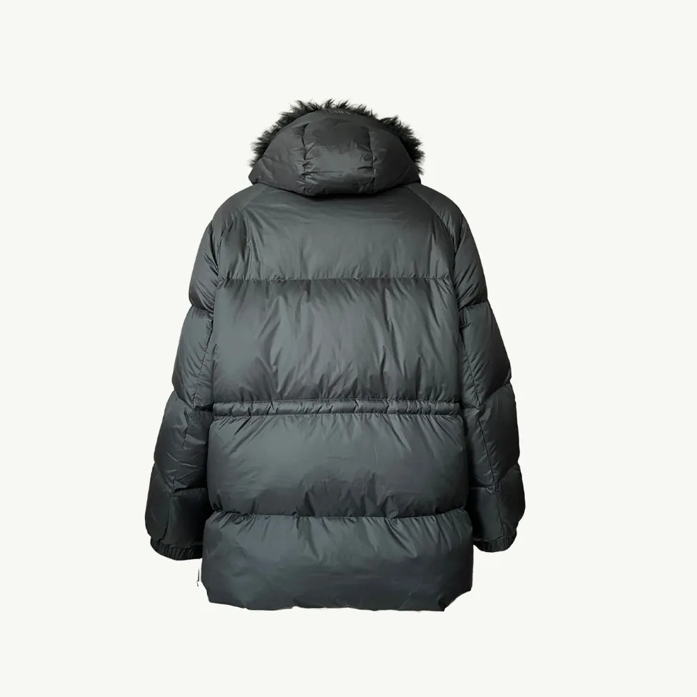 Yves Salomon Padded Down Coat - Noir